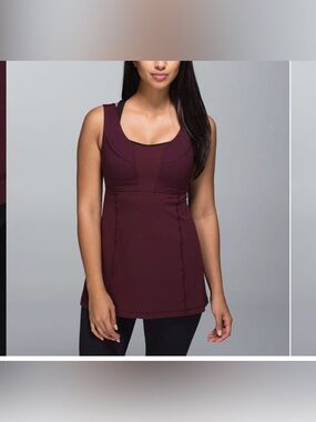 Lululemon Women’s Tank Top Wrappers Delight Burgundy Size 10